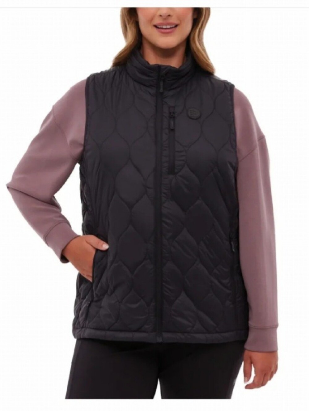 NWT BENCH Black Quilted Women's Vest Size M